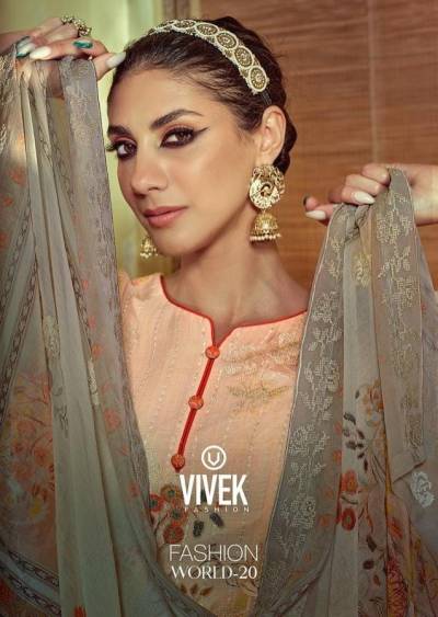 Fashion World 20 By Vivek Fashion Traditional Style Classy Printed Suit Collection